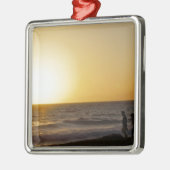 Wandelend op Sunset Metalen Ornament (Links)