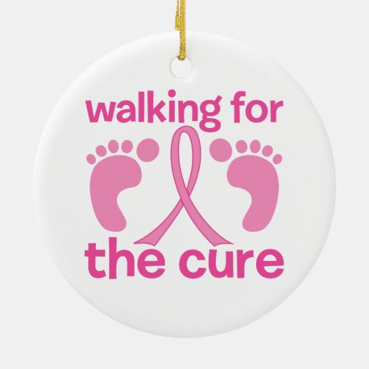 Wandelend voor de kuur keramisch ornament (Achterkant)