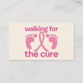 Wandelend voor de kuur visitekaartje (Achterkant)