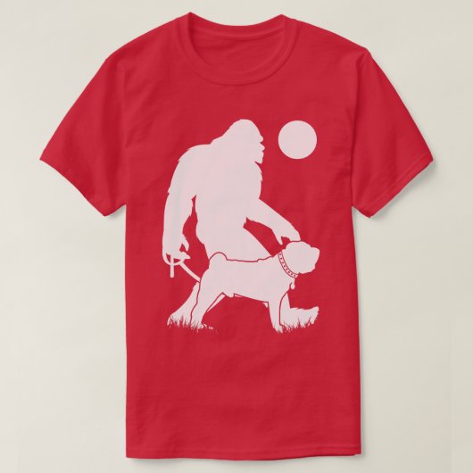 Wandelende Chinese Shar Pei hond T-shirt (Design voorkant)
