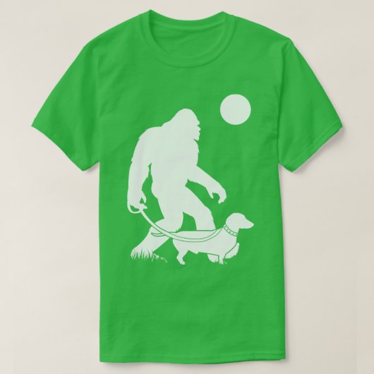 Wandelende Dachshund 3 T-shirt (Design voorkant)