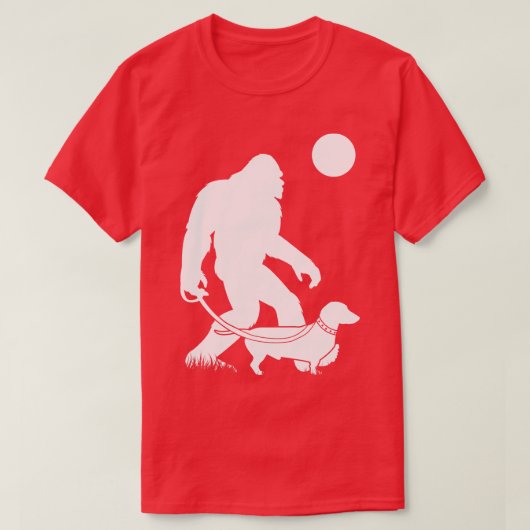 Wandelende Dachshund 3 T-shirt (Design voorkant)