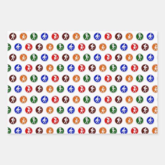 Wandelende dieren inpakpapier (Voorkant 3)