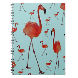 Wandelende flamingo's notitieboek