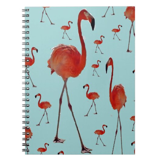 Wandelende flamingo's notitieboek (Voorkant)