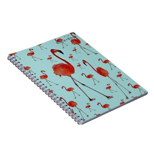 Wandelende flamingo's notitieboek (Rechterzijde)