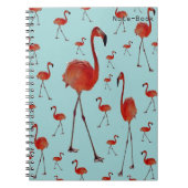 Wandelende flamingo's notitieboek (Voorkant)