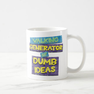 Wandelende generator van domme ideeën koffiemok
