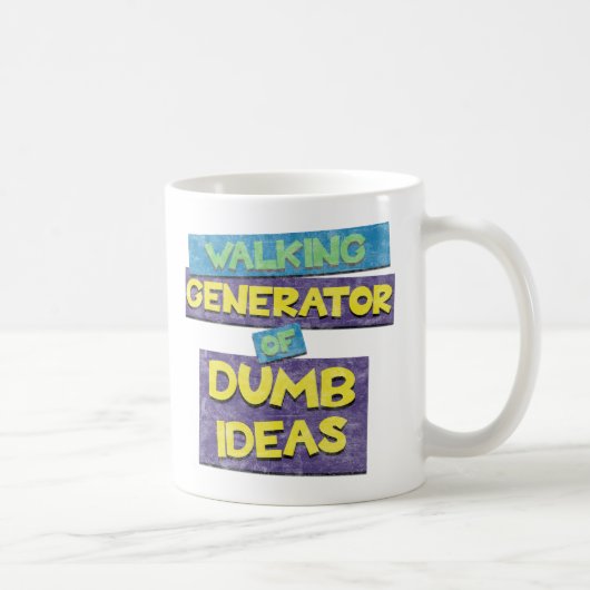 Wandelende generator van domme ideeën koffiemok (Rechts)