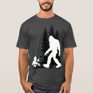 Wandelende hond poedels t-shirt