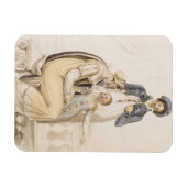 Wandelende jurken, mode bord van Ackermann's Re Magneet (Horizontaal)