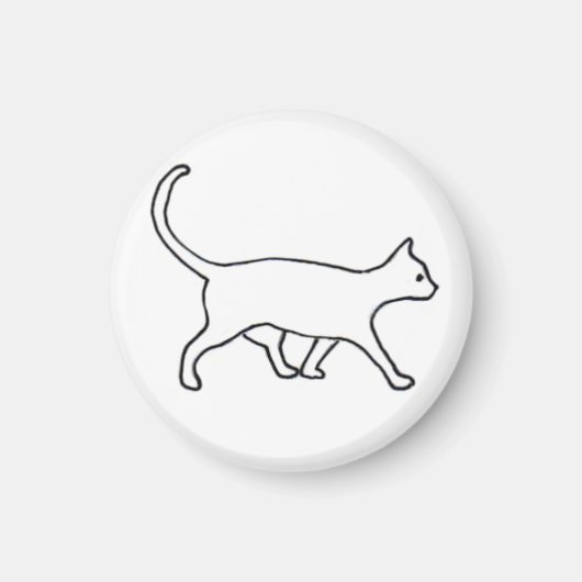 wandelende kattenmagneet magneet (Voorkant)