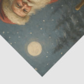 Wandelende Kerstman met Speelgoed Kerstdecoupage Tissuepapier (Detail)
