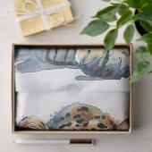 Wandelende Luipaard Aquarel Verfspatten Tissuepapier (Geschenk)
