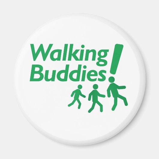 WANDELENDE MAATJES Motivatie om te wandelen Magneet (Voorkant)