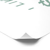 Wandelende moeder wandelaar bergpad citeert esthet perfect poster (Hoek)