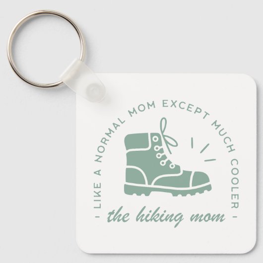 Wandelende moeder wandelaar bergpad citeert esthet sleutelhanger (Voorkant)