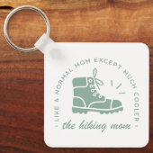 Wandelende moeder wandelaar bergpad citeert esthet sleutelhanger (Voorkant)