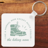 Wandelende moeder wandelaar bergpad citeert esthet sleutelhanger (Achterkant)