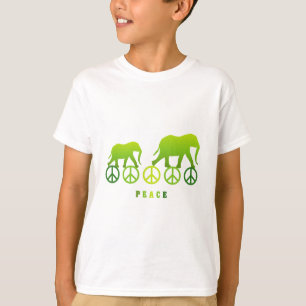 Wandelende Olifanten in Vrede T-shirt