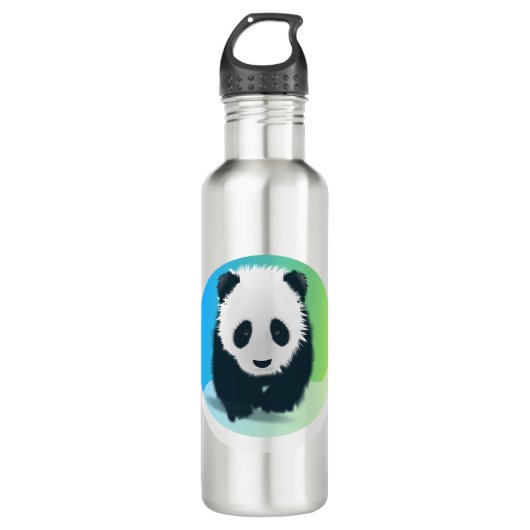Wandelende Panda 2 Waterfles (Voorkant)