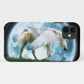 Wandelende Pegasus en Full Moon Fantasy Art Hoesje (Achterkant (horizontaal))
