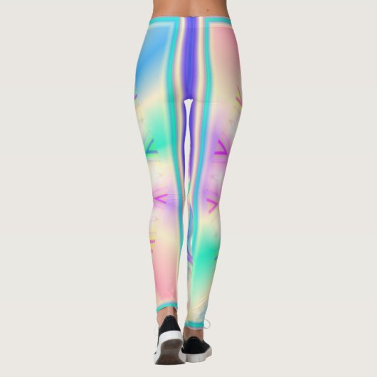 Wandelende regenboog leggings (Achterkant)