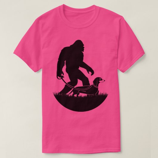 wandelende teckel t-shirt (Design voorkant)