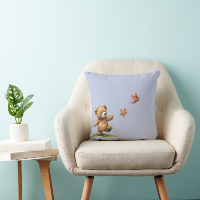WANDELENDE TEDDYBEER KUSSEN (Stoel)