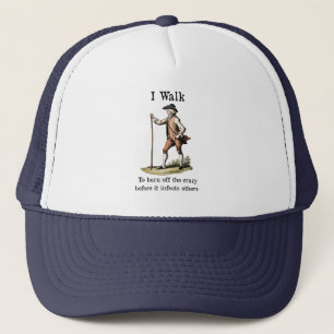 Wandelende trucker hoed pet