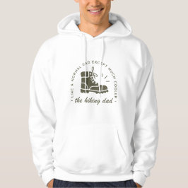 Wandelende vader grappige wandelaar vader hoodie