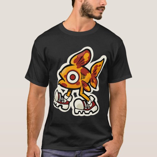 Wandelende Vis - lopende vis T-shirt (Voorkant)