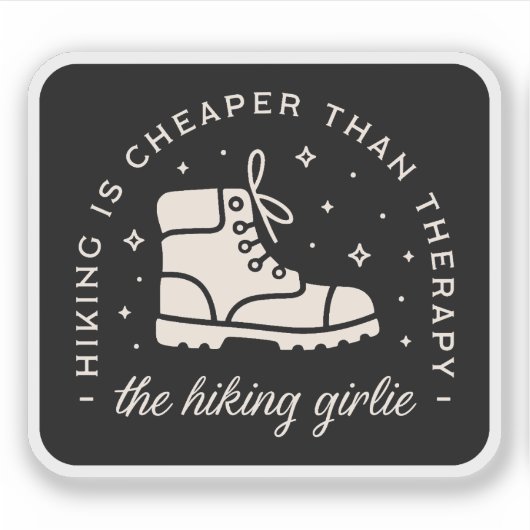 Wandelende wandelaar meisje grappige citaten hekse sticker (Voorkant)