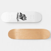 Wandelende Wolf Illustratie Skateboard (Horizontaal)