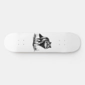 Wandelende Wolf Illustratie Skateboard (Horizontaal)