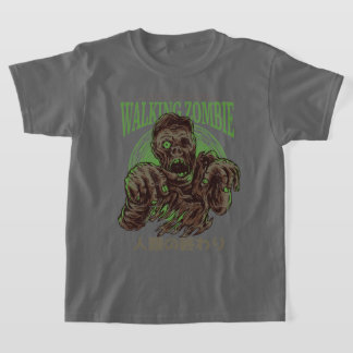 Wandelende Zombie Horror Vintage Kunst T-shirt