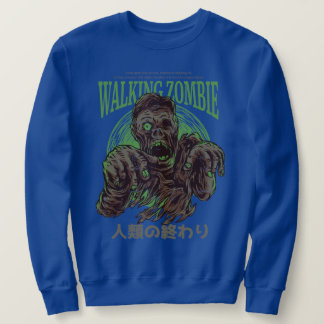 Wandelende Zombie Horror Vintage Kunst Trui