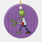 wandelende zombie keramisch ornament (Achterkant)