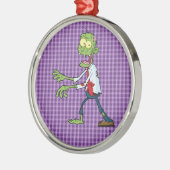 wandelende zombie metalen ornament (Links)