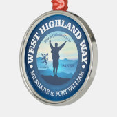 Wandelgang (West Highland Way) Metalen Ornament (Links)