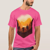 Wandelgroep in berglandschap Cool Hiker Grap T-shirt (Voorkant)