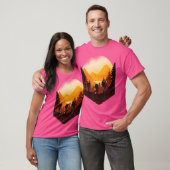 Wandelgroep in berglandschap Cool Hiker Grap T-shirt (Unisex)