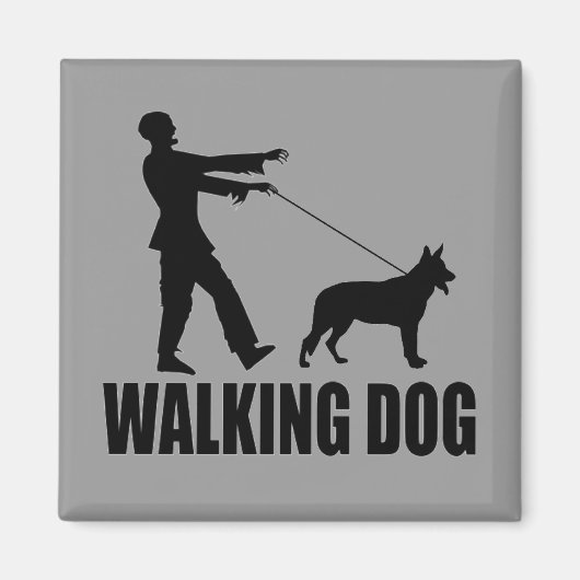 Wandelhond (zombies) magneet (Voorkant)