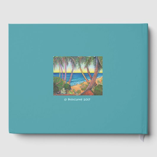 Wandeling aan zee (2) gastenboek (Achterkant)