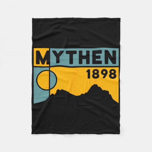 Wandeling Berg Mount Grosser Mythen Mountainbiken Fleece Deken (Voorkant)