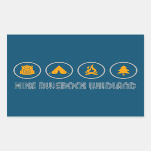 Wandeling Bluerock Wildland Provinciaal Park Rechthoekige Sticker