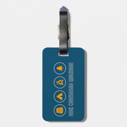 Wandeling Carmanah Walbran Provinciaal Park Bagagelabel (Achterkant verticaal)