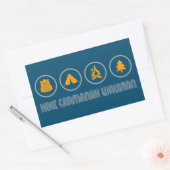 Wandeling Carmanah Walbran Provinciaal Park Rechthoekige Sticker (Envelop)