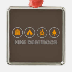 Wandeling Dartmoor National Park Metalen Ornament