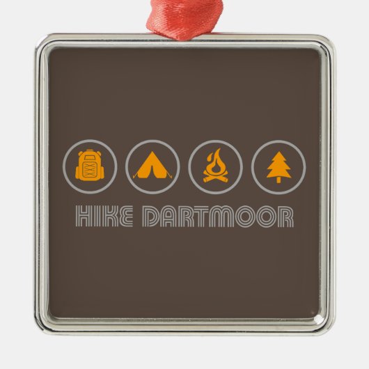 Wandeling Dartmoor National Park Metalen Ornament (Voorkant)